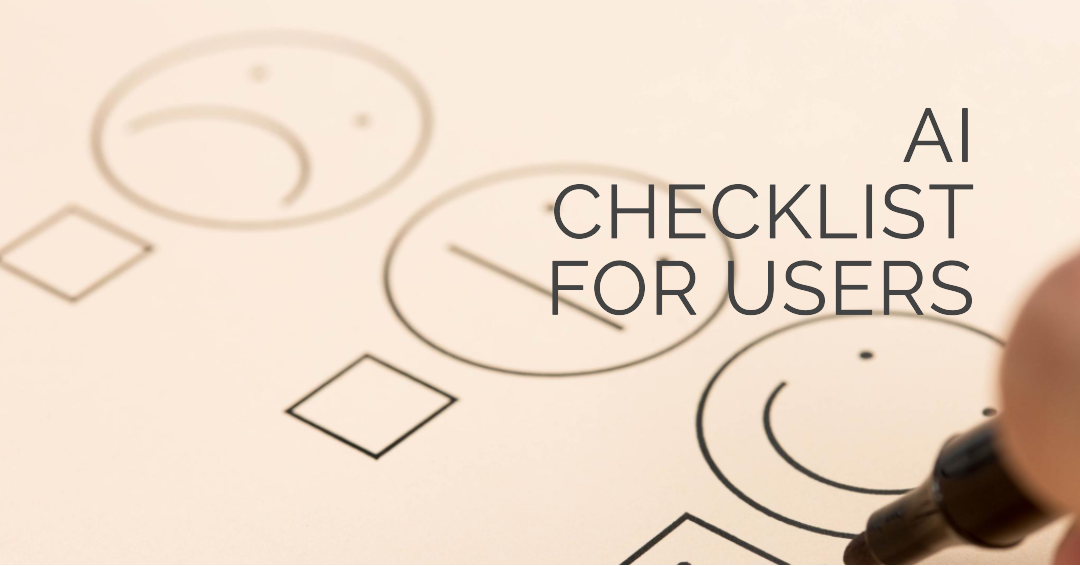 AI Checkliste für User