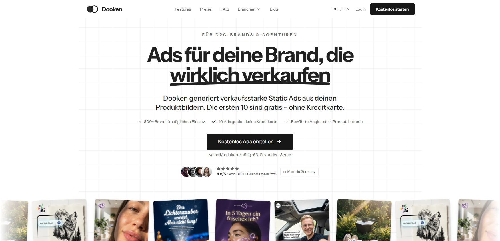 AIFactum AI-Tools - Dooken Der KI-Generator für hochkonvertierende Static Ads