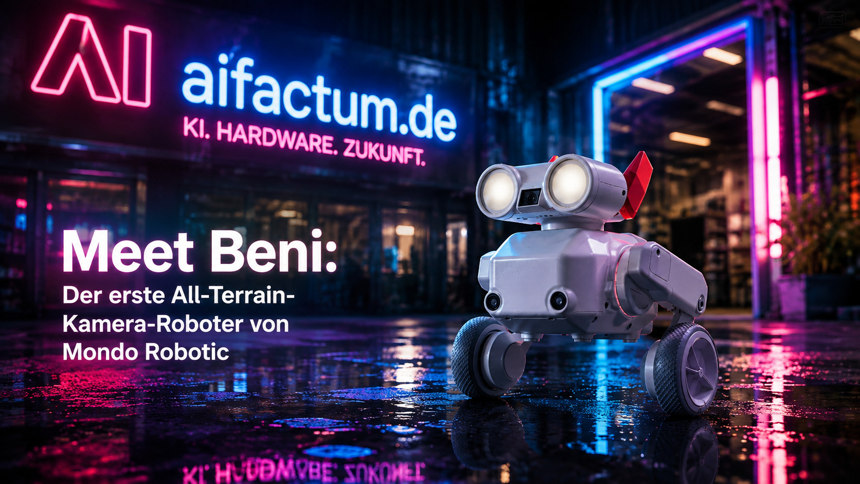 AIFactum KI-Hardware - Meet Beni Der erste All-Terrain-Kamera-Roboter von Mondo Robotic