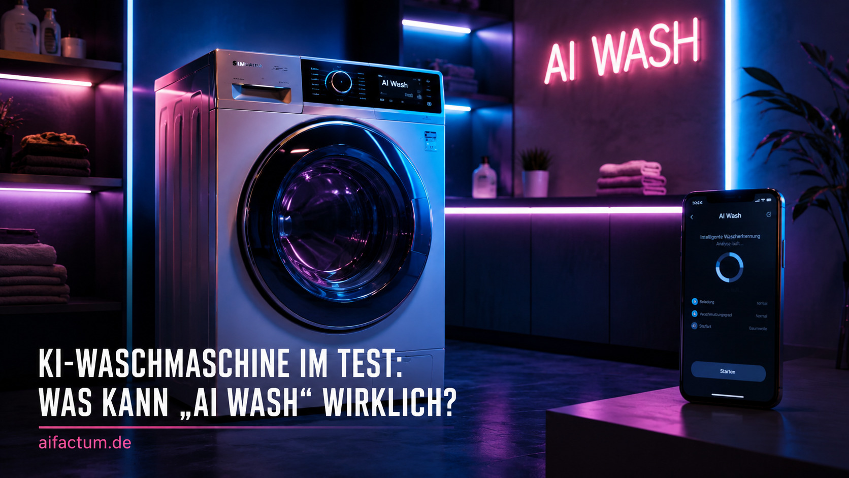 AIFactum KI-SmartHome - KI in der Waschmaschine Was „AI Wash“ wirklich kann