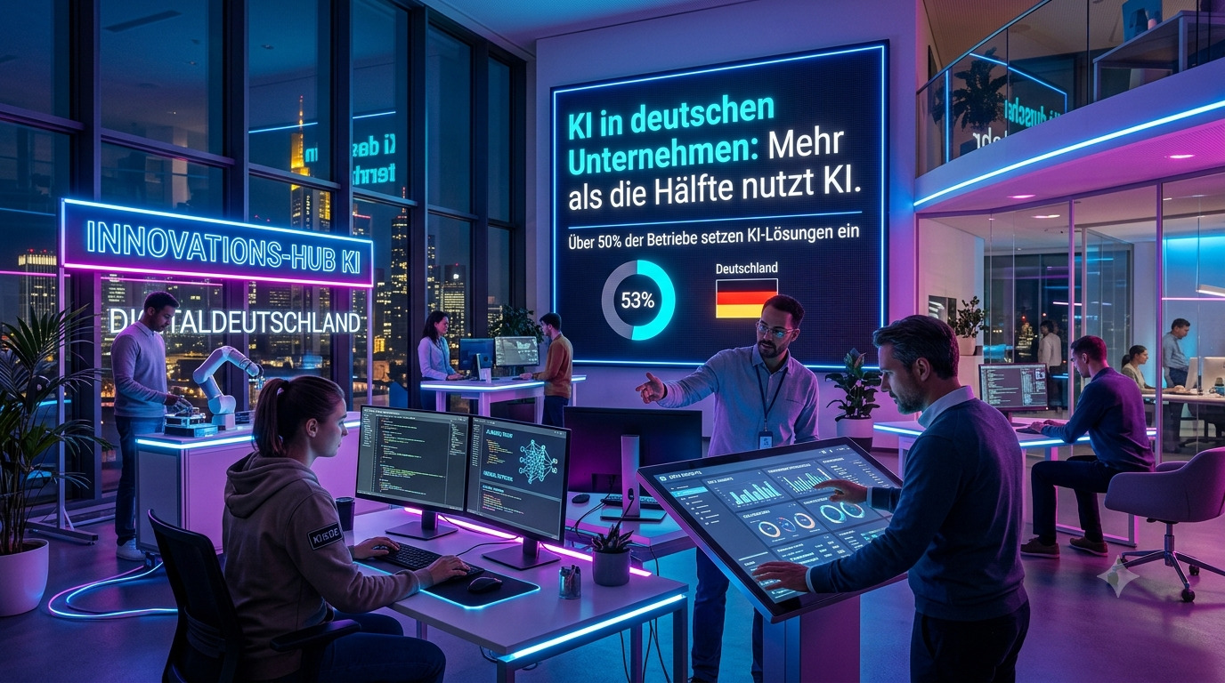 AIFactum KI-Studien - Mehr als die Hälfte aller deutschen Unternehmen nutzt KI